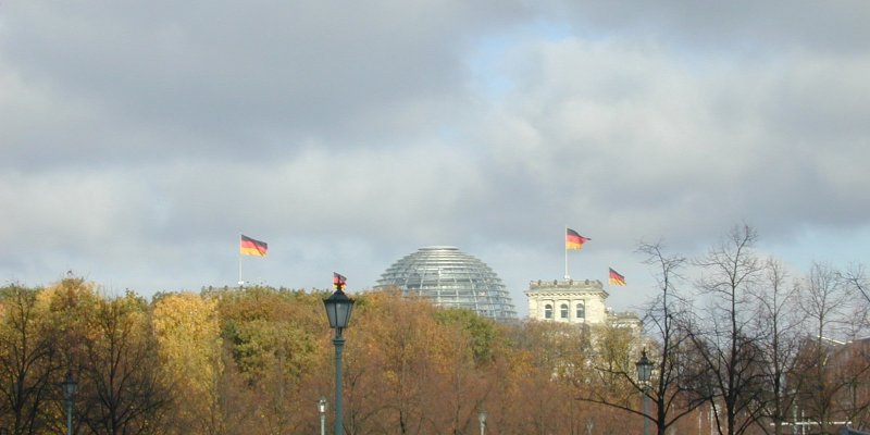 Zicht op Reichstag