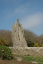Bekeerde menhir nabij Penvern