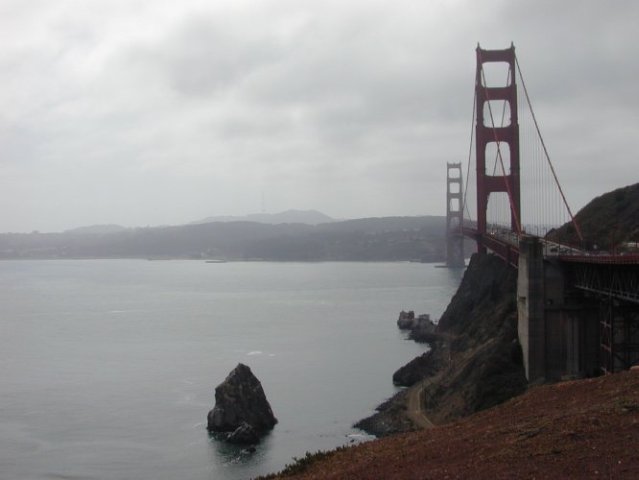 San Francisco: zicht of Golden Gate Bridge