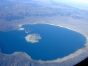 Mono Lake vanuit het vliegtuig