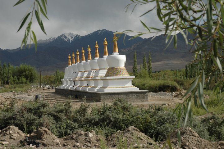 Stupa's nabij Leh