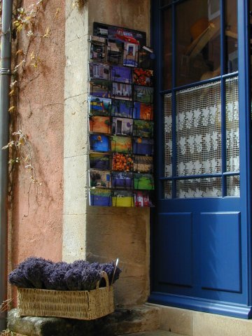 Roussillon: vitrine in binnenstad