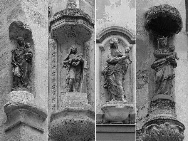 Avignon: 4 Mariabeelden