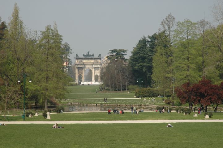 Parco Sempione met Arco della Pace