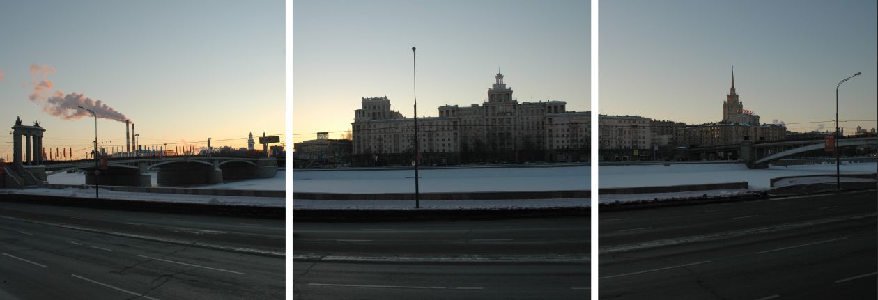 Laatste zicht op Moskva rivier