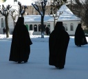 Orthodoxe monniken in Sergiev Posad