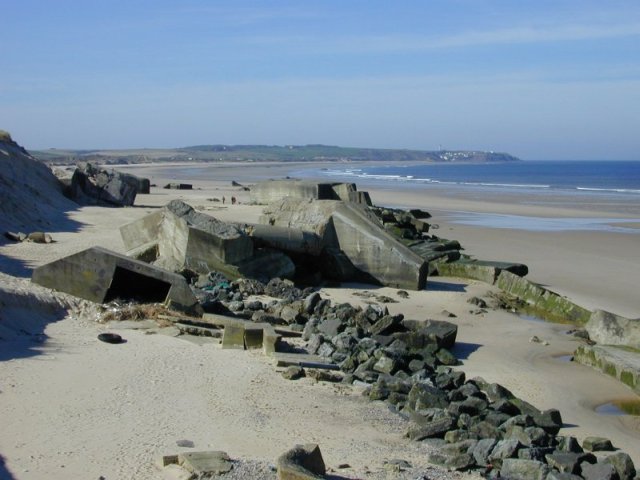 Wissant: bunkers op het strand