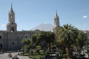 Arequipa: kathedraal en Misti vulkaan