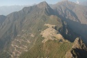 Zicht op Machu Picchu vanop Huayna Picchu