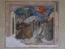 Pienza: muurschildering in Duomo